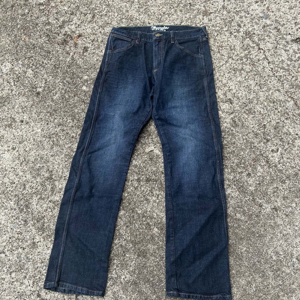 Wrangler Deep Blue Straight Leg Jeans